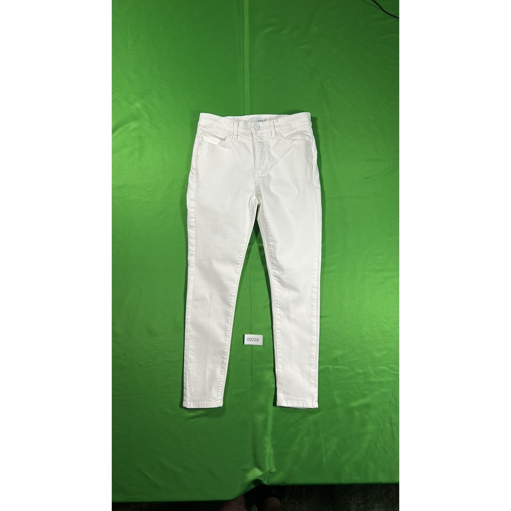 LOFT White The Skinny Mid-Rise Denim Jeans Size 0/25